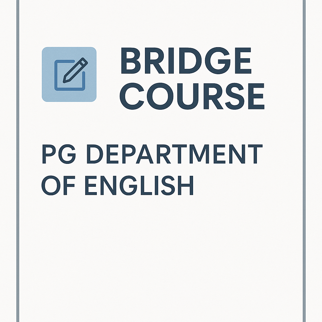 BRIDGE COURSE - ENGLISH